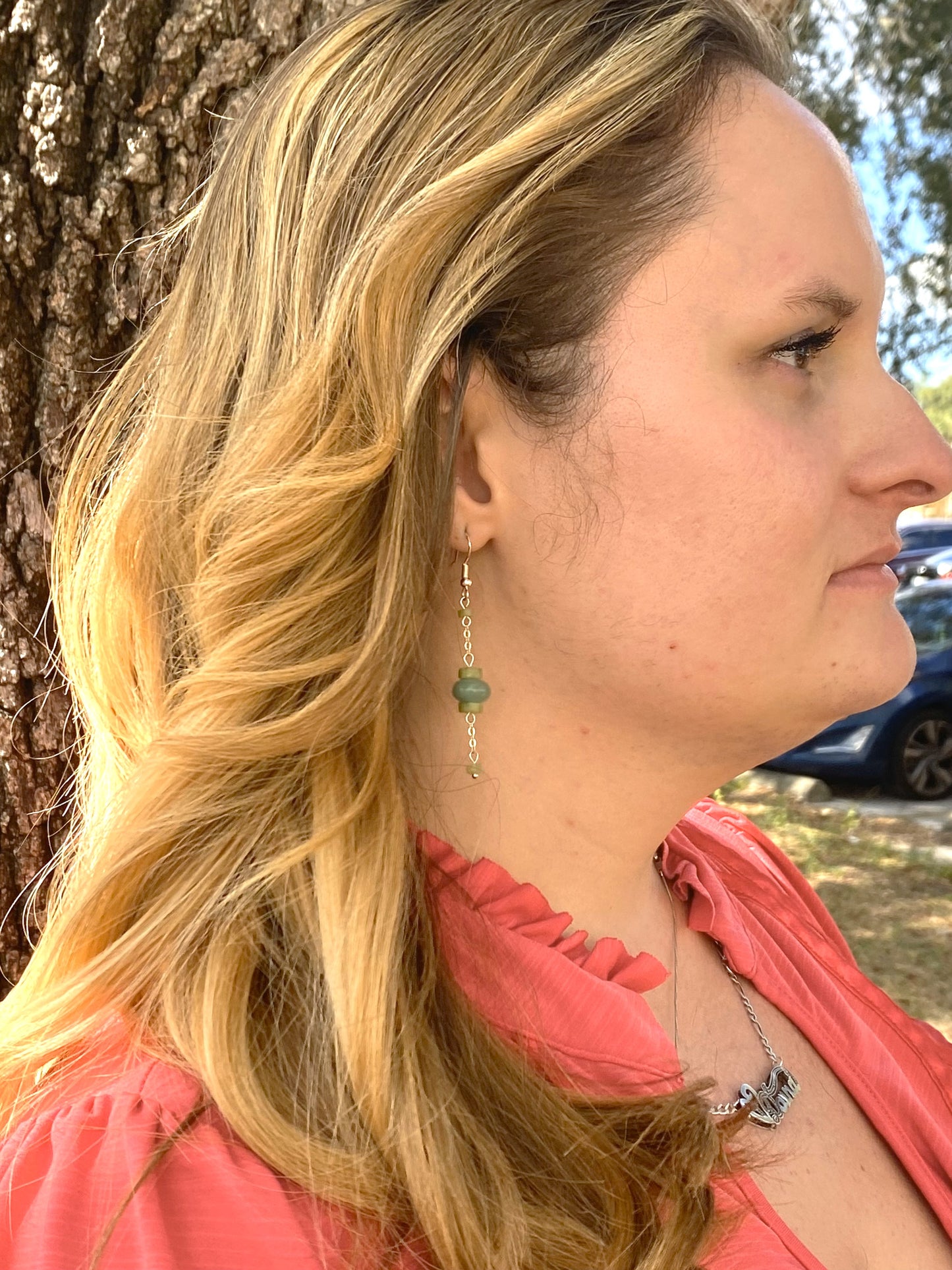 South Jade and Aventurine Orbit Earrings