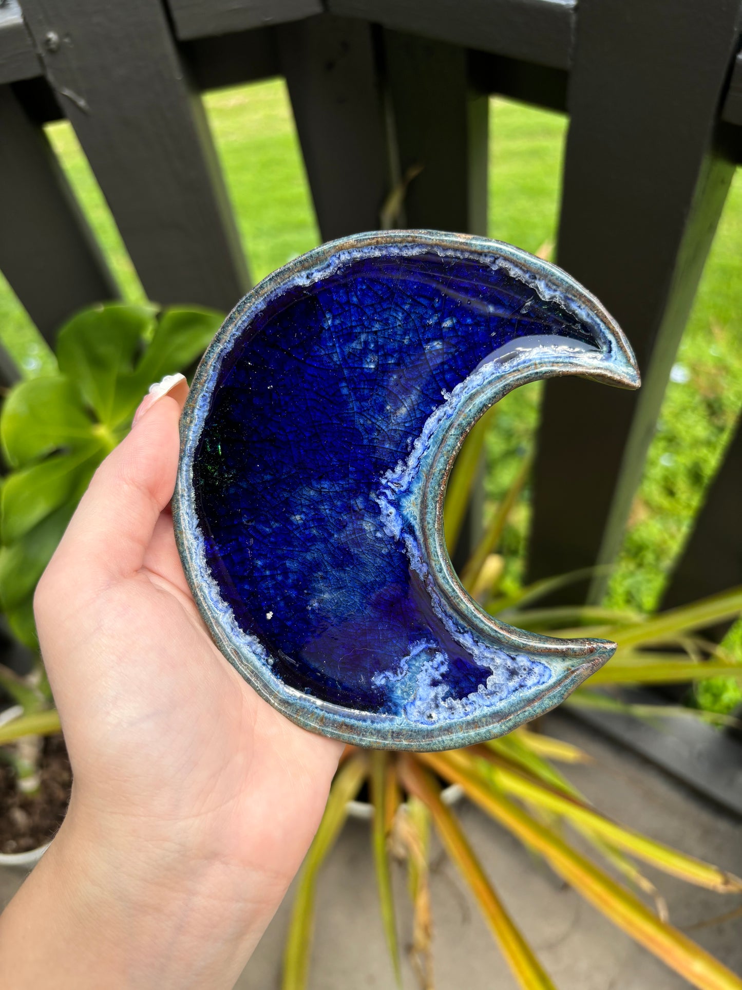 Handmade Ceramic Moon Plate