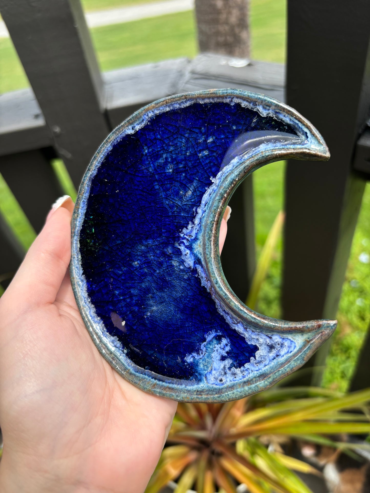 Handmade Ceramic Moon Plate