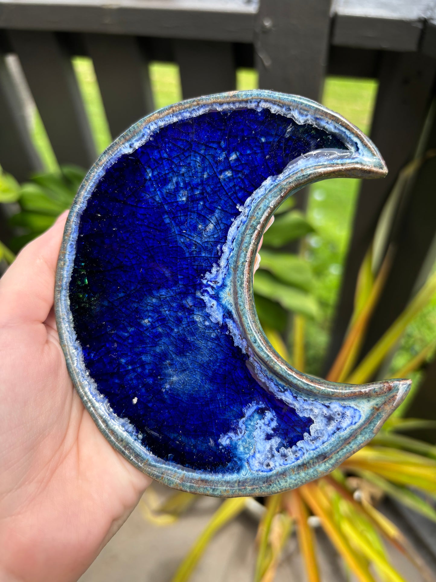 Handmade Ceramic Moon Plate