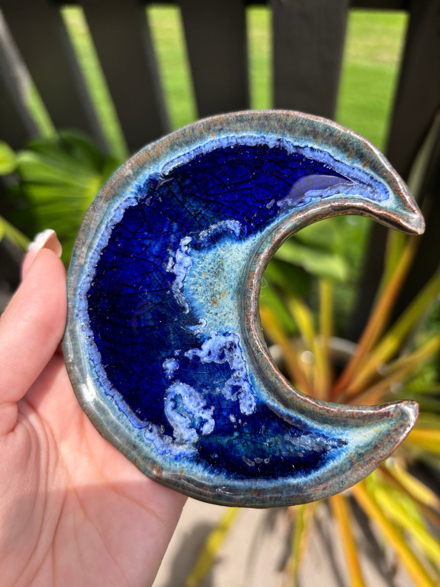 Small Handmade Moon Plate