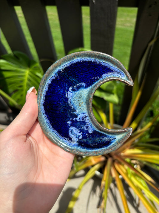 Small Handmade Moon Plate