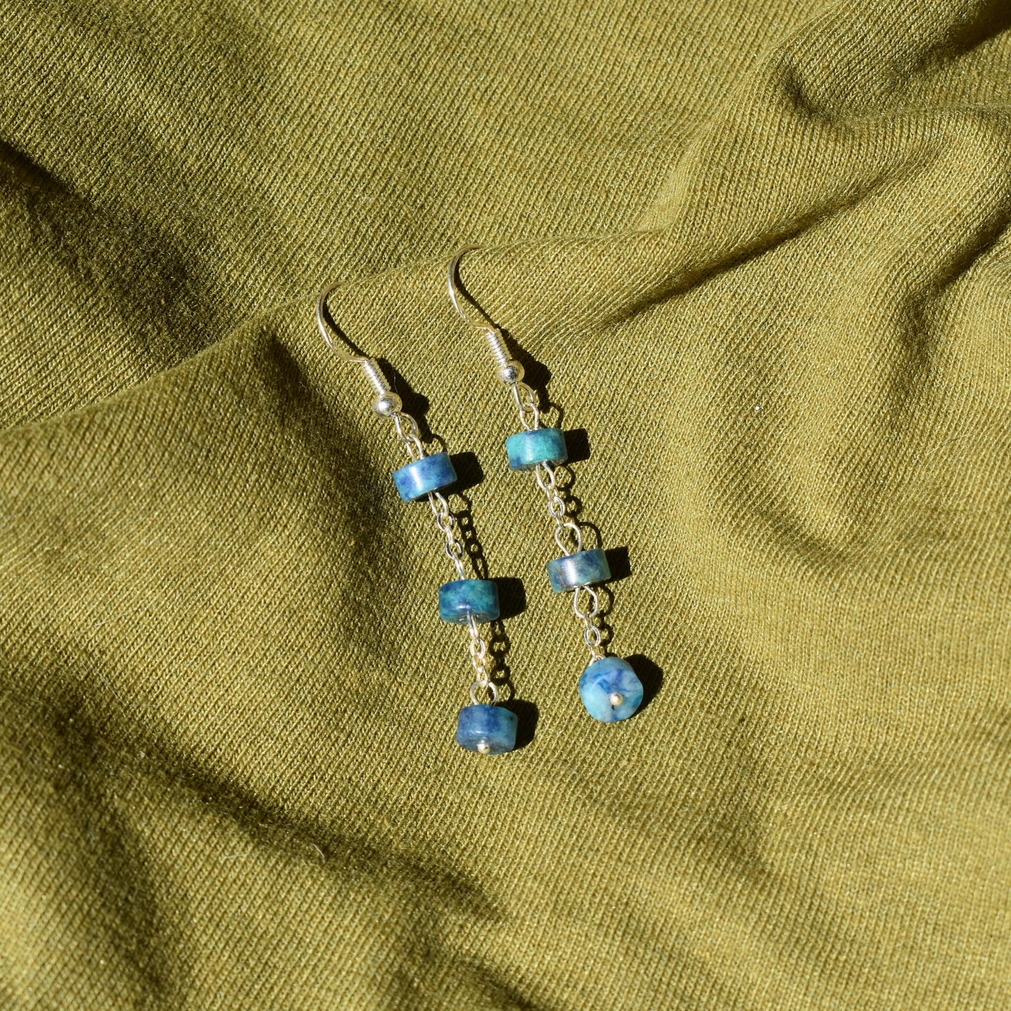 Chrysocolla Raindrop Earrings